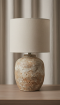Lampe de table en grès texturé